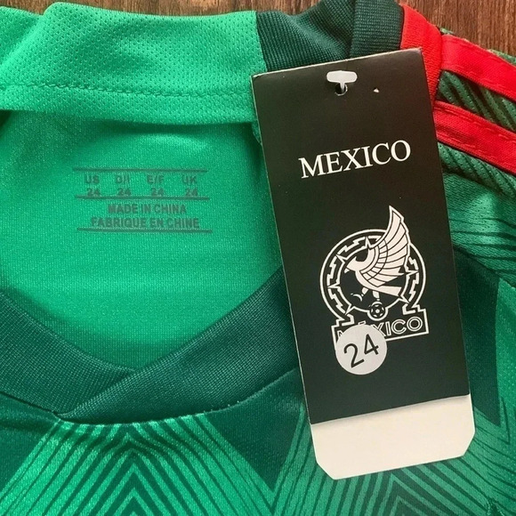 Mexico Lozano SoccerJersey & Shorts Set #22 Home 2022/23 Size Medium New - Picture 5 of 8